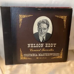 Vintage 10"‎ 78 RPM 4 Record Set-Nelson Eddy Concert Favorites/Columbia M-507